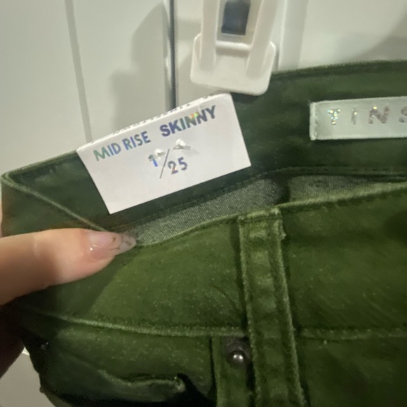 NWT Tinseltown Olive Green Jeans - Picture 7 of 7
